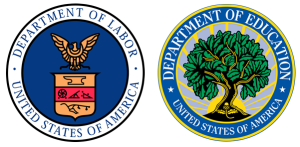 US Department of Education and US Department of Labor logo