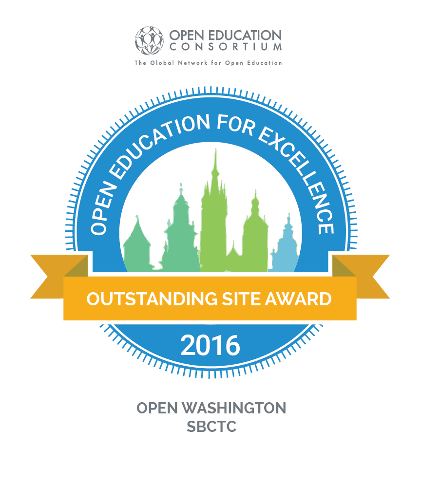 Open Education for Excellence Outstanding Site Award 2016 badge awarded by Open Education Consortium